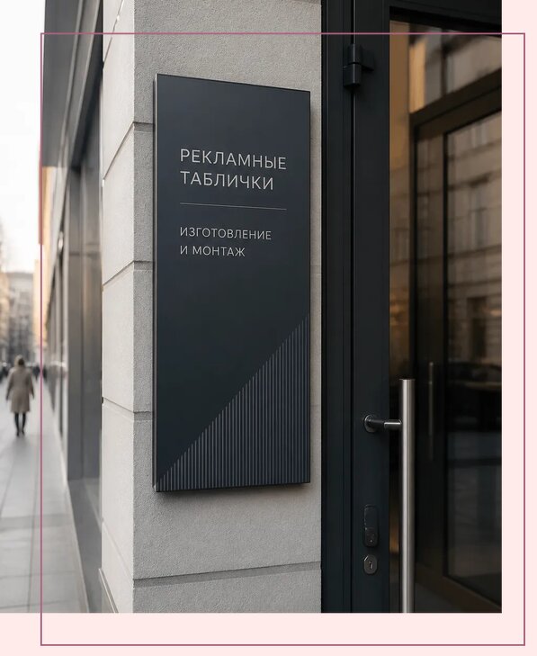 Рекламные таблички в Тейково по цене от 4893 р. | Аванза-Ткв