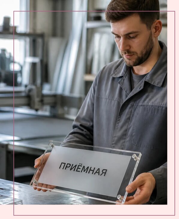 Таблички из оргстекла на заказ в Тейково от 4240 р. | Аванза-Ткв
